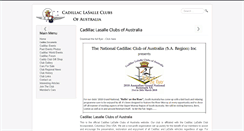 Desktop Screenshot of cadillaclasalleclub.com.au