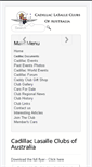 Mobile Screenshot of cadillaclasalleclub.com.au
